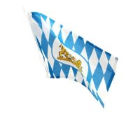 Lindemann Flagge Bayern mit Wappen (20x30 cm)