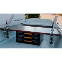 Müller Angelbootsafe aus Edelstahl mit drei...